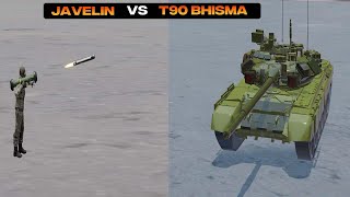 T-90 Bhisma Vs Javelin (Animated)
