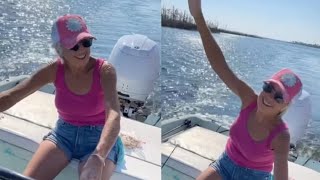 Luke Bryan’s Mom LeClaire Jams Out To Morgan Wallen While Living Her Best Life On A Boat