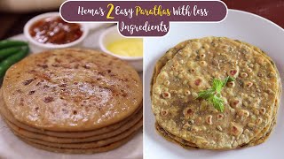 Hema's 2 Easy Parathas With Less Ingredients | Pudina \u0026 Mooli Paratha | Lockdown Recipes Episode - 1