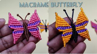 DIY Handmade Macrame Butterfly