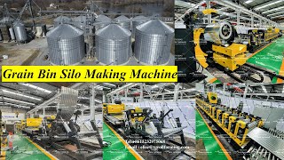 [silo roll forming machine] : Grain steel silo body sheet machine | grain bin silo forming machine