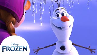 Escena del reencuentro entre Anna y Olaf | Frozen