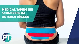 Tapen bei Schmerzen im unteren Rücken | Medical Taping | PhysioTape