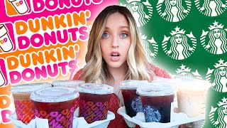 DUNKIN' vs STARBUCK (Ultimate Taste Test)