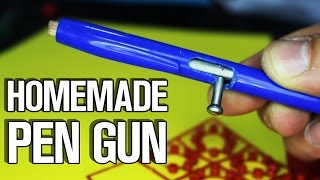 How To Make Real Pen Gun  with Trigger