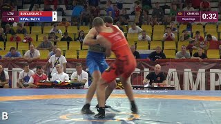 Repechage GR - 85 kg: I. BUKAUSKAS (LTU) df. V. KIRALHAZI (UKR) by VPO1, 7-6