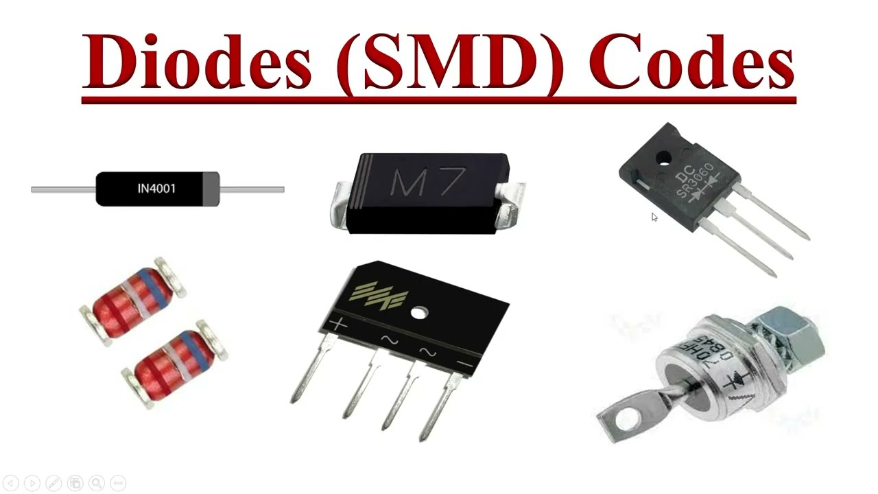 Diodes And SMD Diode Codes Explained With Examples - YouTube