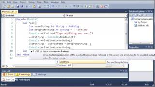 Visual Basic Tutorial 18 Concatenate Strings YouTube