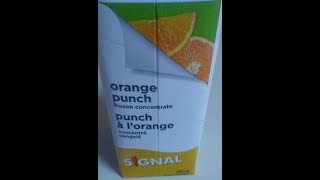 Signal Orange Punch Frozen Juice 2017