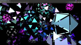 Creative Coding Time Lapse | Icosplode | JavaScript, three.js, GLSL