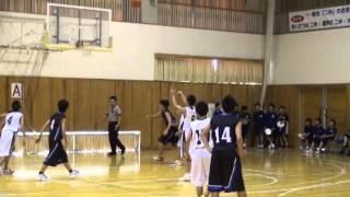 20131013第４０回福島県中学新人バスケ県中地区大会　郡山六中VS須賀川二中戦