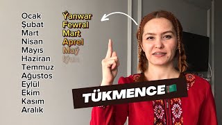 TÜRKMENCE🇹🇲 haftanın günleri, aylar ve mevsim isimleri.