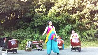 里山カフェ yatu ～2022.8.27 #和太鼓リズムカンパニー #和太鼓女子 #和太鼓