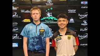 Felix Vogel against Riku Romppanen Last 16 straightpool European Championships Youth 2023