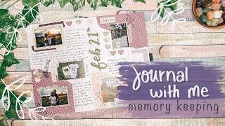 Journal with me Memory Keeping | Pregnancy announcement | Our story journal | Creative journaling