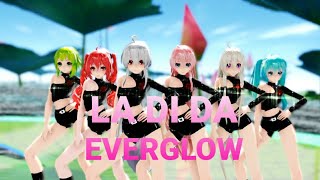 [MMD] Miku.Haku.Luka.Gumi.Teto.IA ● LA DI DA / EVERGLOW (6ver) ● + MOTION DL