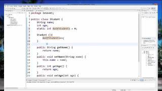 Java Tutorial 22 'static' keyword Example in Java
