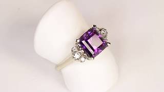 Amethyst Ring Designed by Christopher Michael 2.78 Carat