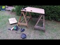 Build a working bench from old pallets for your greenhouse