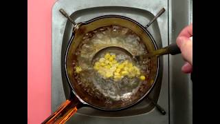 宝宝副食：三文鱼芦笋玉米粥 (Salmon Congee with Asparagus \u0026 Corn)