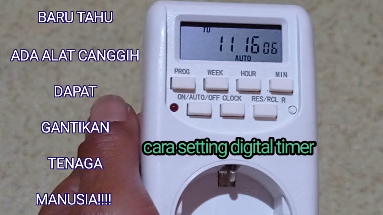 Cara Setting Timer Digital - YouTube