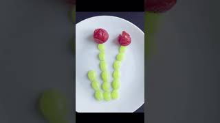 Have strawberries and grapes laying around the house? Try this fruit decor trick! #shorts