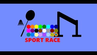 (24 Marble Race) EP.3: Sport Race | Algodoo