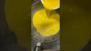 Bright Yellow Whipped Beaten Eggs - Steps to making the best omelette #shortsfeed #shortsviral