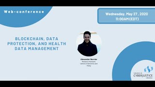 Web conference | Blockchain, Data Protection, and Health Data Management