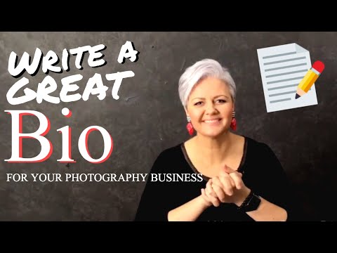How do you write a biography for a photographer?