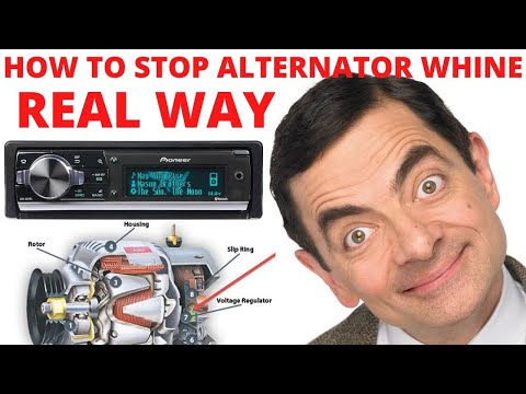What causes alternator whine in radio?