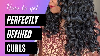 How To Get Perfect Curl Definition With Hair Gel | Praying hand method