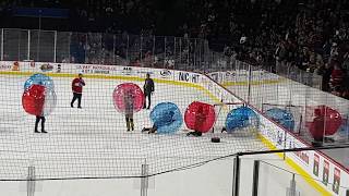 Hilarious Hockey Bubble Soccer on ice!