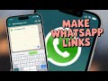 How To Create a WhatsApp Link (2025 Updated Tutorial)