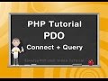 PHP PDO Tutorial Connect Database and Query Example