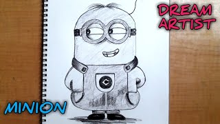 How to Draw 🎨 MINION step by step - Easy Drawing for Children l TUTORIAL l #ART l