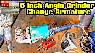 cutter grinder repair change armature #armature #grinder #powertools #dca #bosch #Hitachi #repairing