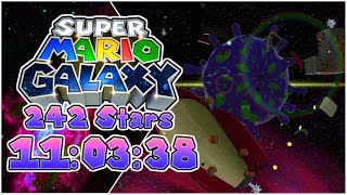 [WR] Super Mario Galaxy 242 Stars (100%) Speedrun in 11:03:38