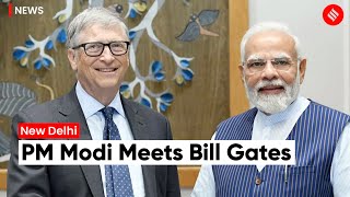PM Modi meets Bill Gates, Holds Discussions On Key Issues | Bill Gates India Tour