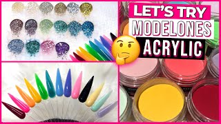 Trying Modelones Acrylic Powders | Review + Swatch With Me | Acrylic Powders For Beginners