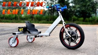 Build A 500W Electric Drift Bike - v2 - Trike Drifting - Tutorial