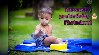 Shivansh's pre birthday 🎂 photoshoot 📸😊Cake smash🧁😍 #odiafamilyvlog  #odiavlog