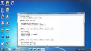 Mouse Event In Java|Java Tutorials|Implementation Of Mouse Event