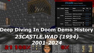 23CASTLE.WAD (1994) Record Progression (2001-2024) :: Deep Diving In Doom Demo History