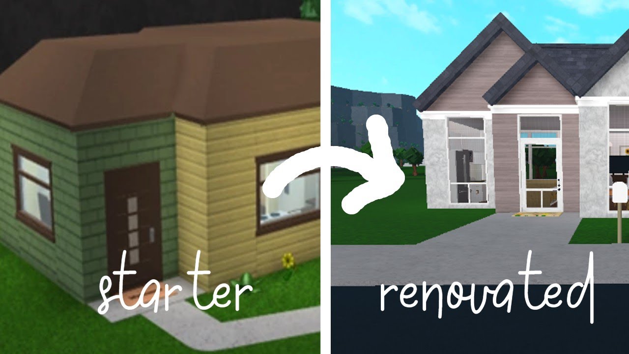 Renovating The Bloxburg Starter Home! - YouTube