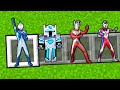 GILA! 8 ULTRAMAN DI DUNIA MINECRAFT!!! KUAT BANGET, 1 HIT SEMUA MONSTER MATI!!!