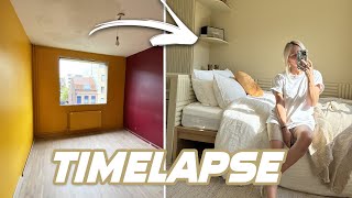 From Drab to Fab: 2 Weeks of Bedroom Transformation Timelapse