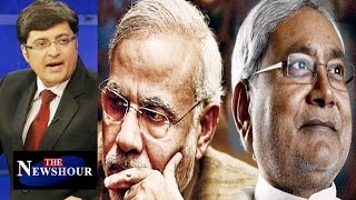 Grand Alliance Vs BJP | Exit Polls with Nitish | Bihar : The Newshour Debate ( 5th Nov 2015 )