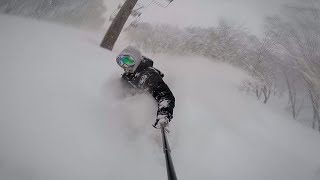 SnowBoard 「かぐら・田代スキー場」十五年以上ぶりのぼっちボードでパウダー大当たりではしゃぐ！？おっさんボーダー？！（笑）