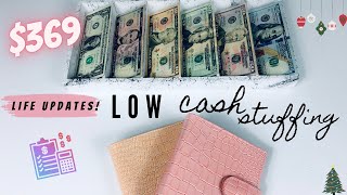 $369 LOW INCOME CASH ENVELOPE STUFFING + SINKING FUNDS | Dec. Budget | CASH STUFFING